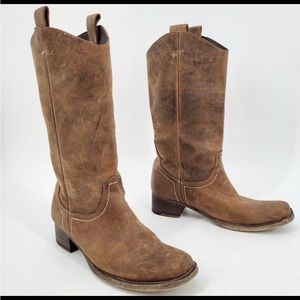 Bed Stu genuine leather pull on boots